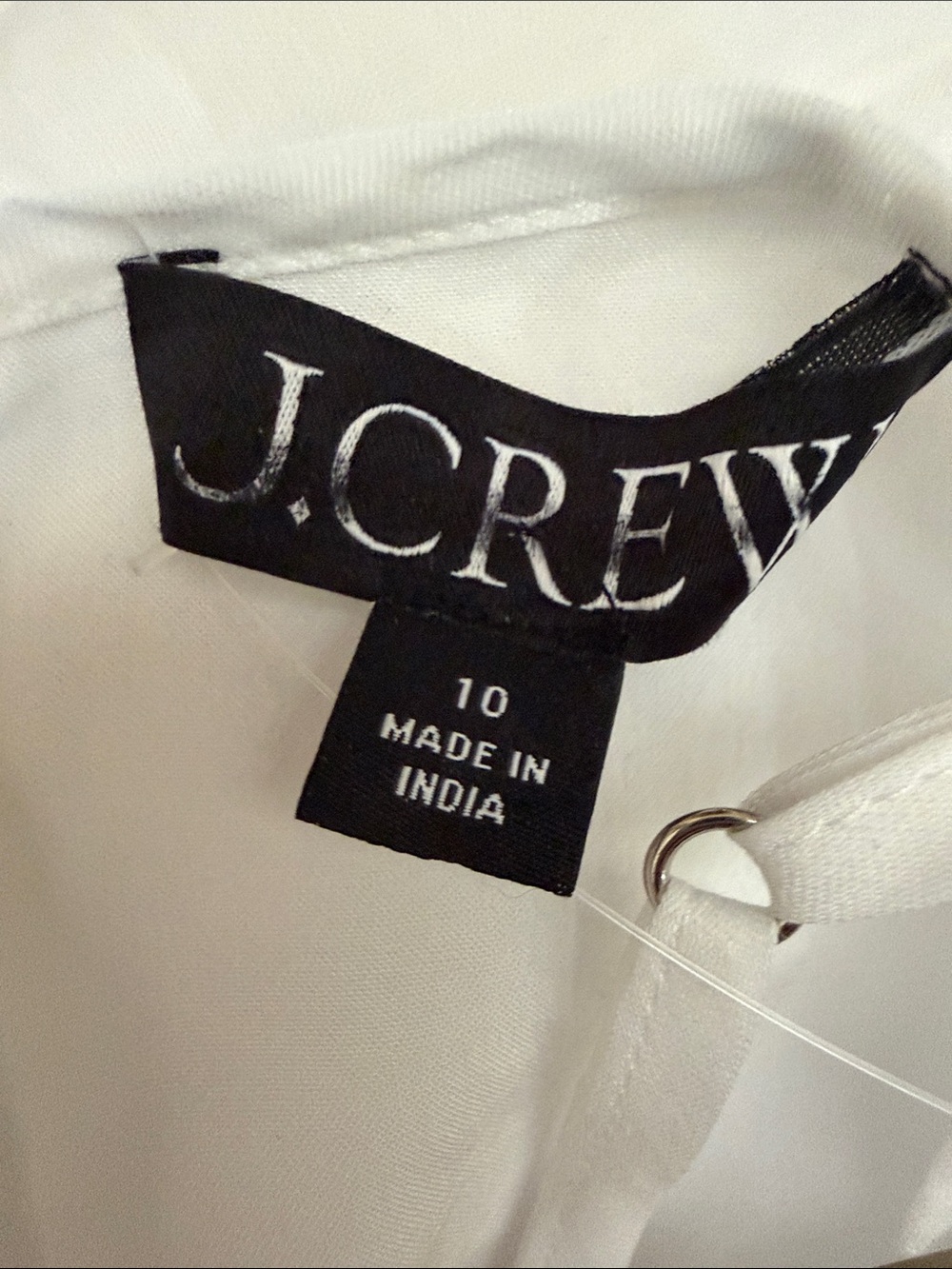 NWT J Crew Augusta ramie white embroidered midi dress - Picture 8 of 9